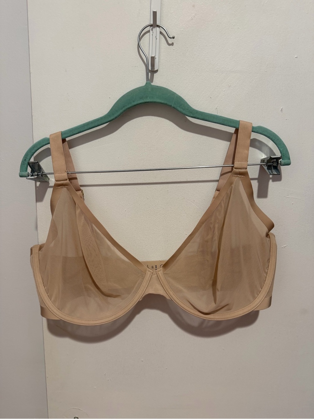 CUUP Nude Mesh Plunge Bra